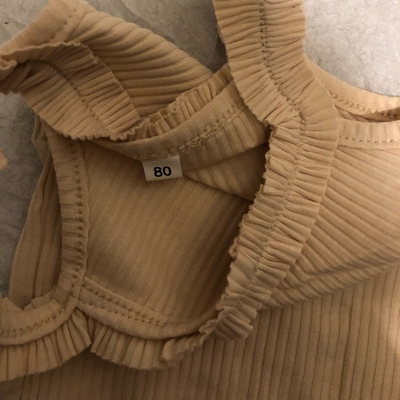 Infant Baby Girls Summer Knit Outfits Ribbed Sleeveless Romper Bloomers Shorts - Picture 4 of 7